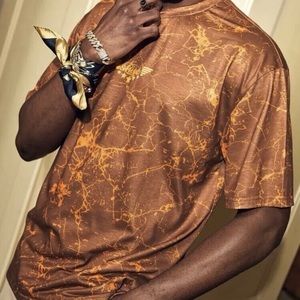 Men’s Marble & Letter Graphic Tee, Small (Limited Edition)